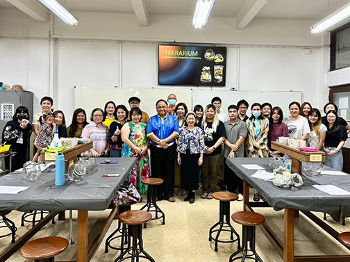 กิจกรรม “อบรมการจัดสวนขวด” Terrarium workshop